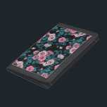 Hidden in the roses 2 trifold wallet<br><div class="desc">Rose flowers,  mice and snakes hand- painted in Ps and Illustrator,  seamless pattern</div>