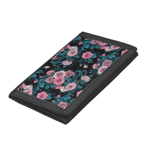 Hidden in the roses 2 trifold wallet