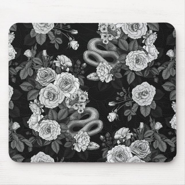 Hidden in the roses 3 mouse pad (Front)