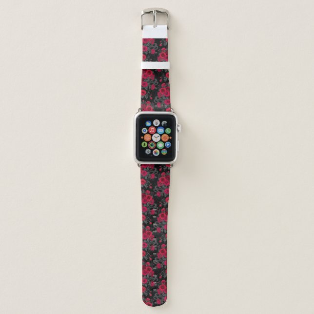 Hidden in the roses apple watch band (Front)