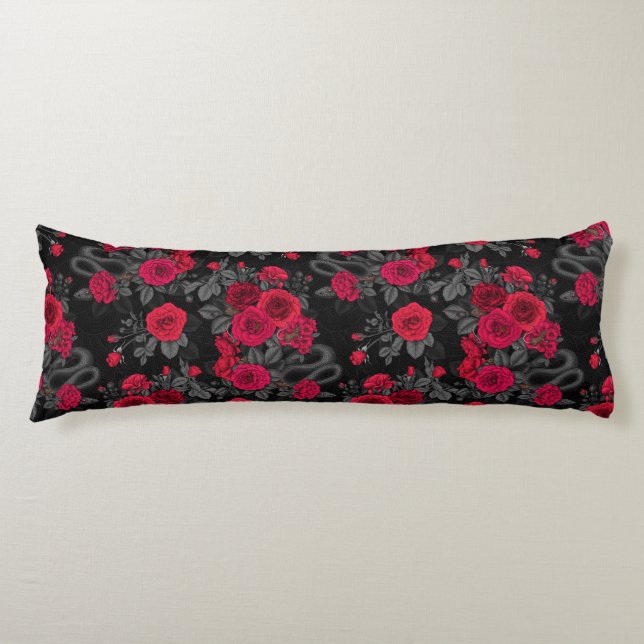 Hidden in the roses body pillow (Front)