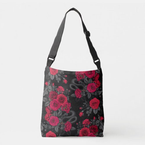 Hidden in the roses crossbody bag