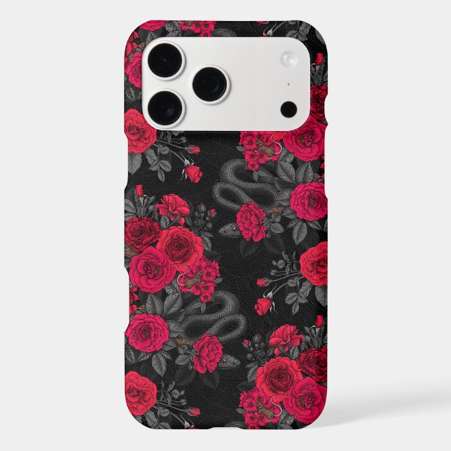 Hidden in the roses iPhone case (Back)