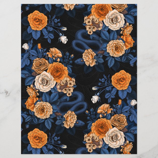 Hidden in the roses, orange and blue (Front)
