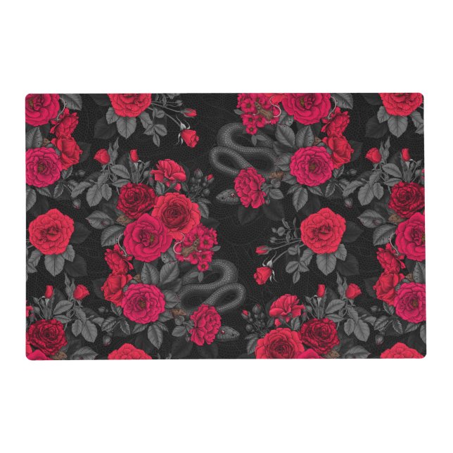 Hidden in the roses placemat (Front)