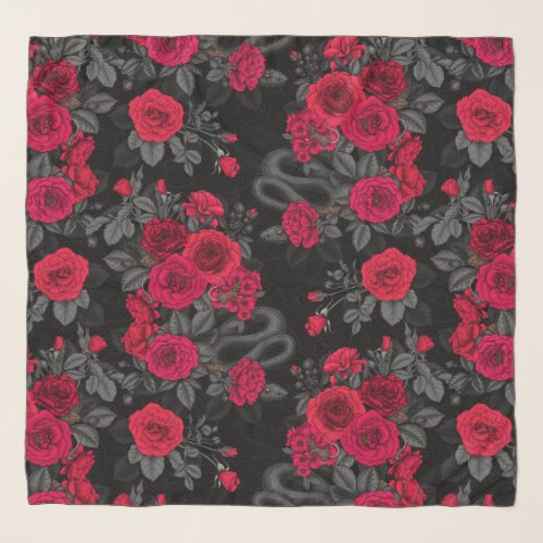 Hidden in the roses scarf