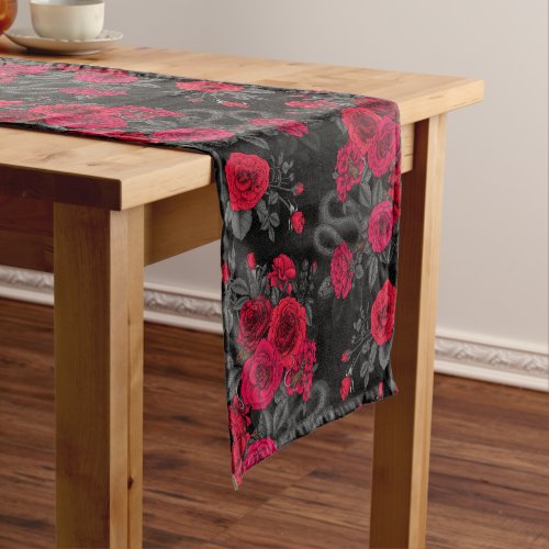 Hidden in the roses short table runner