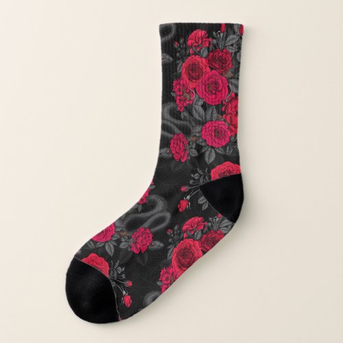 Hidden in the roses socks