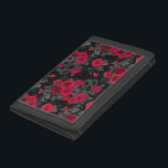 Hidden in the roses trifold wallet<br><div class="desc">Rose flowers,  mice and snakes hand- painted in Ps and Illustrator,  seamless pattern</div>