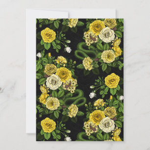 Hidden in the roses, yellow and green