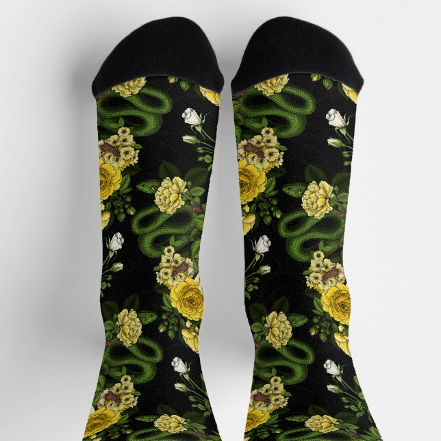 Hidden in the roses,yellow and green socks (Top)