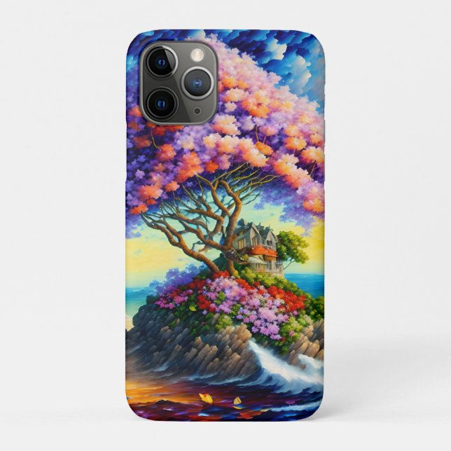 Hidden Island in the Ocean Case-Mate iPhone Case (Back)