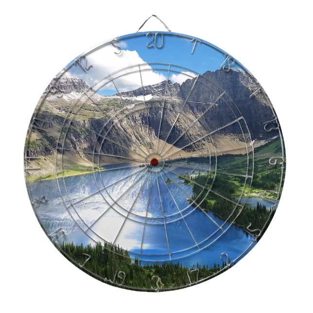 Hidden Lake in Glacier National Park Dart Board (Front)
