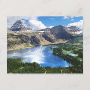 Hidden Lake in Glacier National Park Postcard