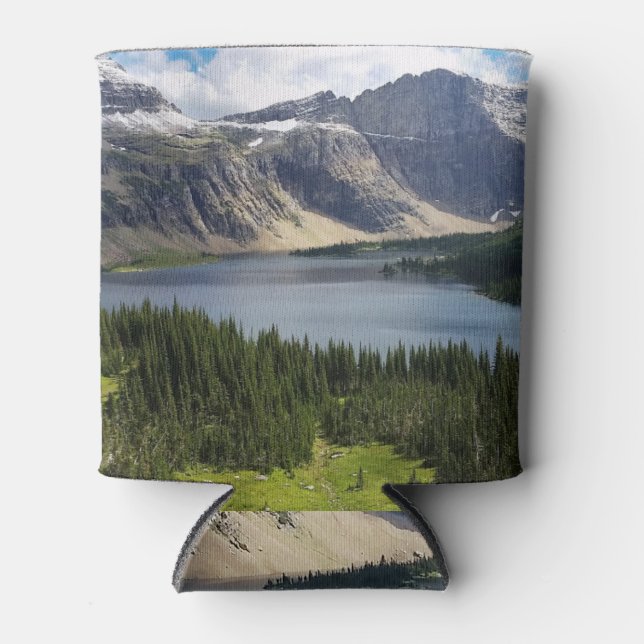 Hidden Lake Overlook Glacier National Park Montana Can Cooler (Front)