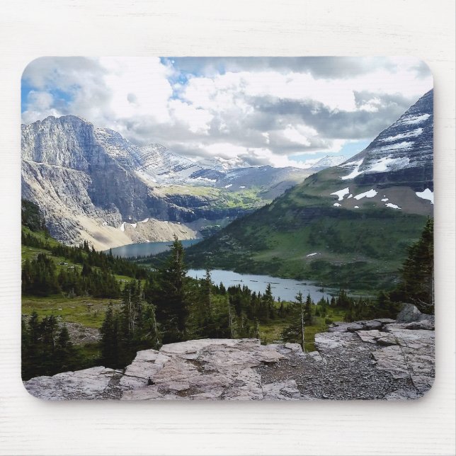Hidden Lake Overlook Glacier National Park Montana Mouse Pad (Front)