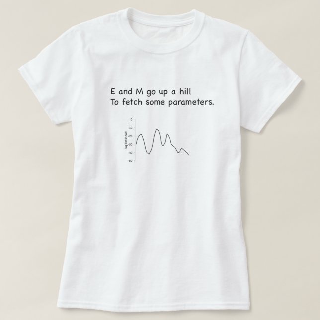 Hidden Markov Model EM T-Shirt (Design Front)