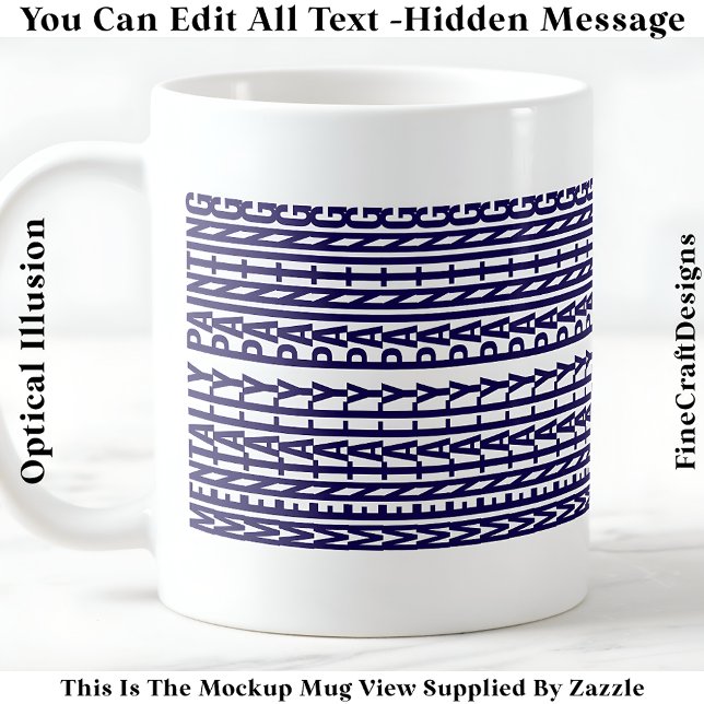 Hidden Message For Any Hobby, Mentally 106Blu Coffee Mug (Creator Uploaded)
