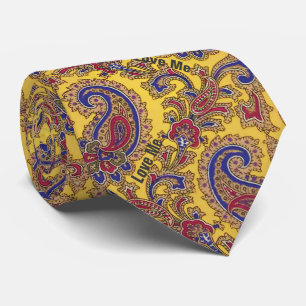 Hidden Message "Love Me" or Create Your Own Neck Tie