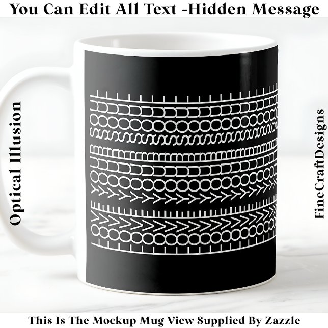 Hidden Message Love Your Soul, Custom 109W Quote Coffee Mug (Creator Uploaded)