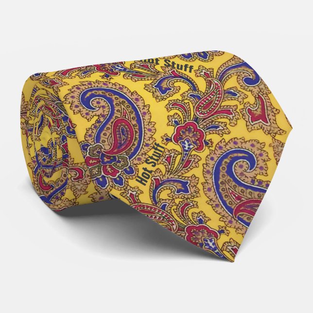 Hidden Message Neck Tie "Hot Stuff" or Customize (Rolled)