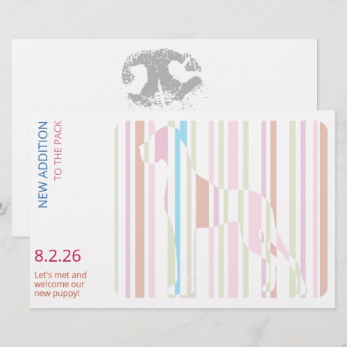 Hidden modern Ghost Great Dane Nose Stationery