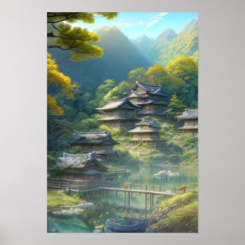 Hidden Mountain Village Poster