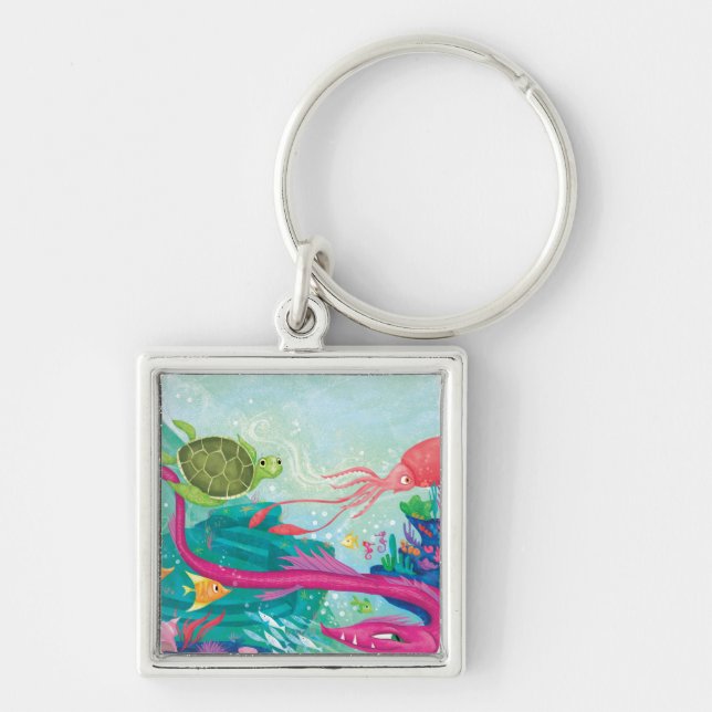 Hidden Ocean Treasures Keychain (Front)