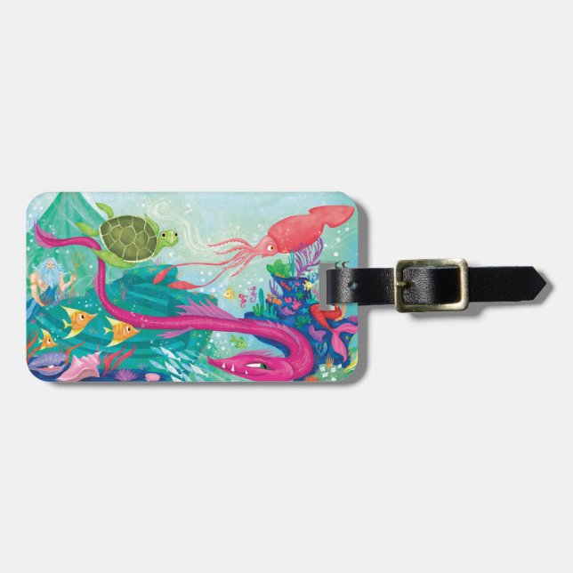 Hidden Ocean Treasures Luggage Tag (Front Horizontal)