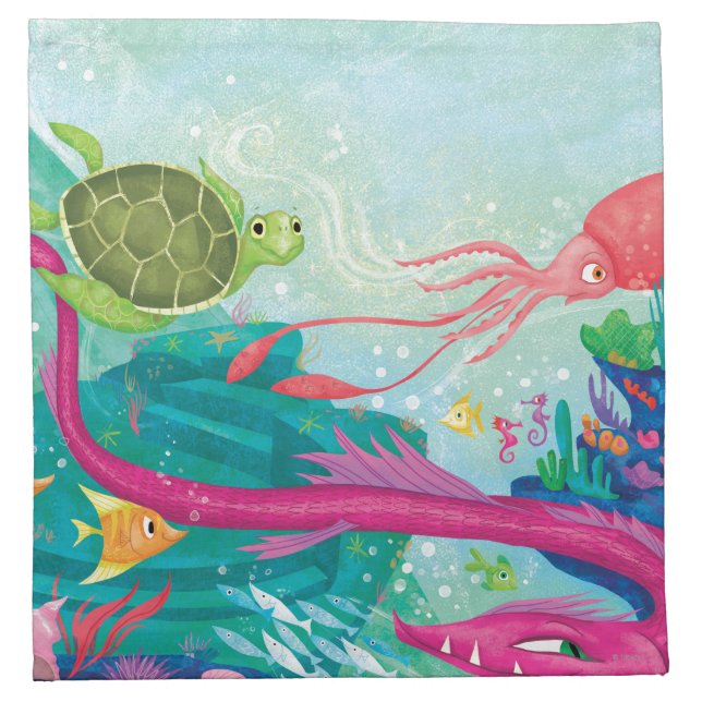 Hidden Ocean Treasures Napkin (Front)