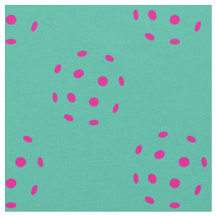 Hidden Pickleballs, pink - custom background Fabric