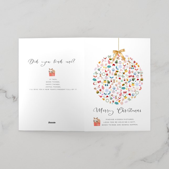 Hidden Picture Christmas Cards (Outside Laydown)