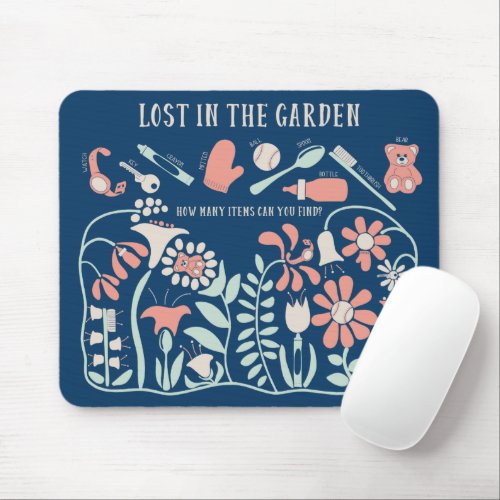 Hidden Picture Puzzle Seek and Find Game Mouse Pad