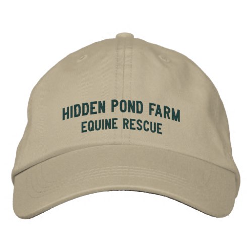 Hidden Pond Farm Equine Rescue Cap