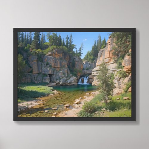 Hidden Ravine Sanctuary Framed Art