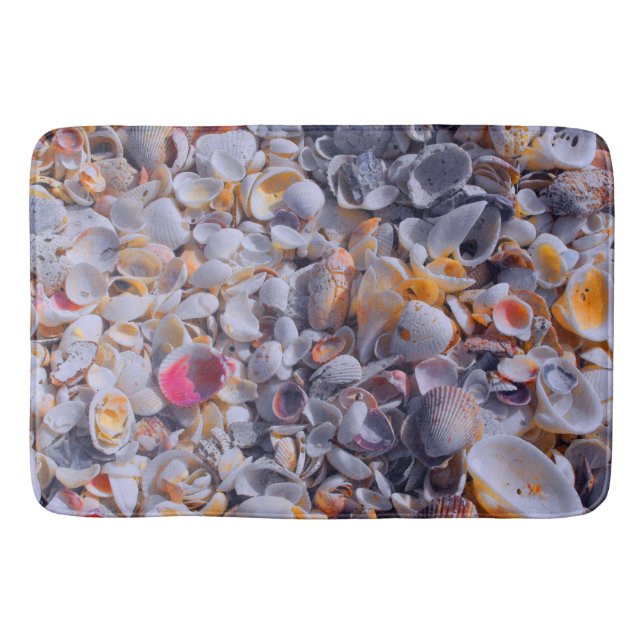 Hidden Sea Shell Colors Bath Mat (Front)