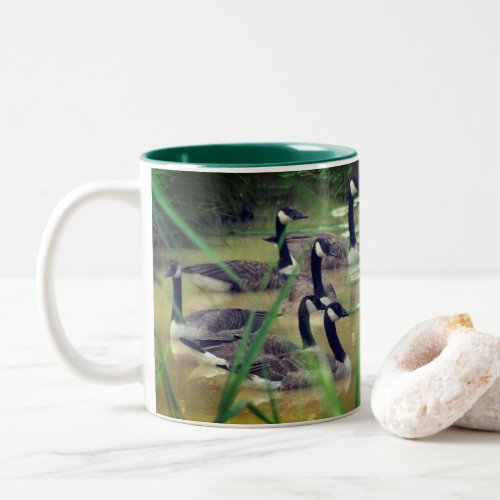 Hidden Serenity Canada Geese Personalized  Two_Tone Coffee Mug