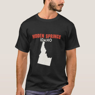 Hidden Springs Idaho USA State America Travel Idah T-Shirt