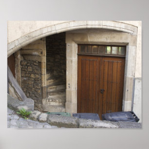 Hidden Stairs Luxembourg City Poster