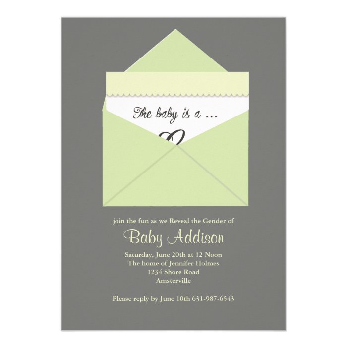 Hidden Surprise Gender Reveal Invitation