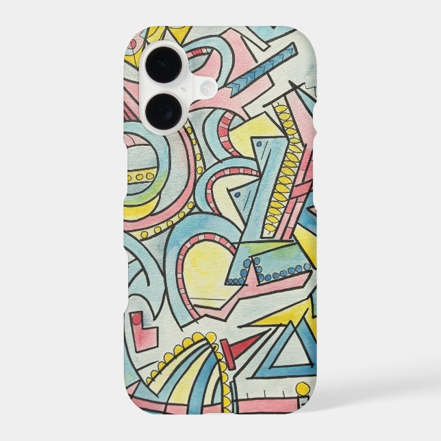 Hidden Treasure-Hand Painted Abstract Art Case-Mate iPhone Case (Back)