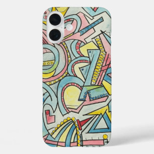 Hidden Treasure-Hand Painted Abstract Watercolor iPhone 16 Plus Case
