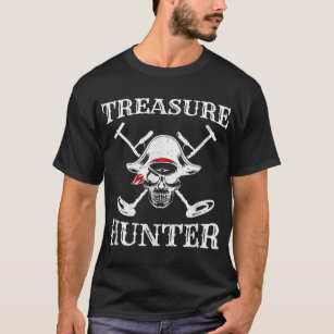 Hidden Treasure Hunter Pirate - Metal Detector Gol T-Shirt