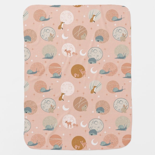 Hidden Treasures - pink Baby Blanket (Front)