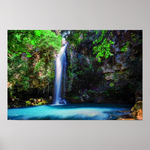 Hidden Tropical Waterfall Poster