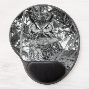 Hidden Watcher [black and white] Gel Mouse Pad