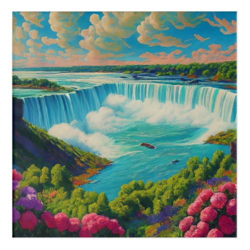Hidden Waterfall Paradise Acrylic Print