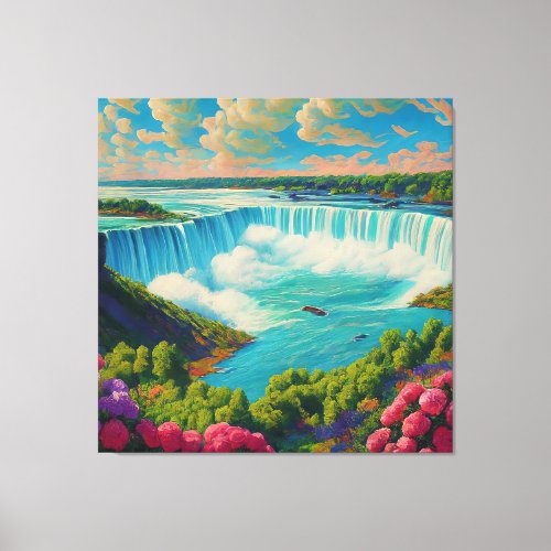 Hidden Waterfall Paradise Canvas Print
