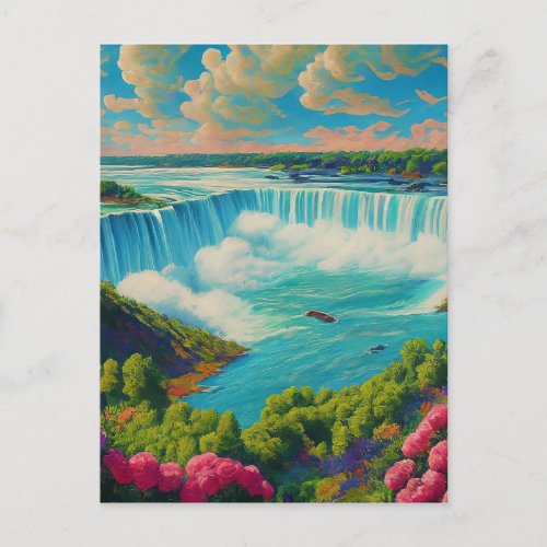 Hidden Waterfall Paradise Postcard
