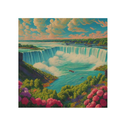 Hidden Waterfall Paradise Wood Wall Art